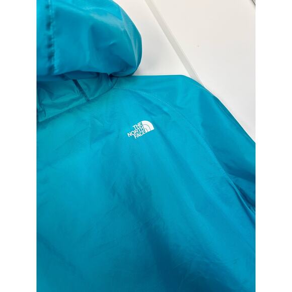 The North Face Hydrenalite Girls Hooded Windbreaker Rain Jacket‎ Blue SZ L 14-16 - Picture 8 of 11